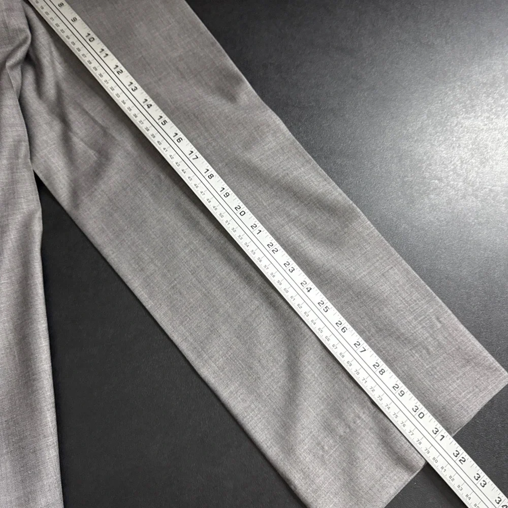 Jos A Bank Gray Wool‎ Suit 41R 29W Fit Two Piece Set
